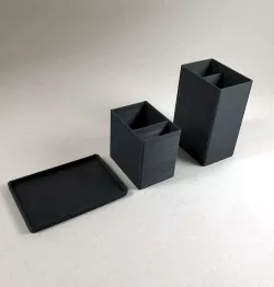 Basic modular desk organizer