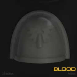Blood Space Marine Pauldron Pack