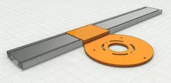 Bosch Plunge Router | Base Track | BORA NGX & WTX Guide System