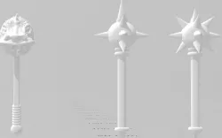 Brick Scale Maces and War Hammer