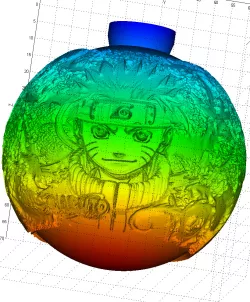 Christmas bauble Naruto & One piece