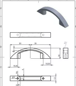 Clothes drawer handle