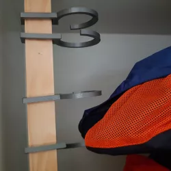 Coat hook for wardrobe