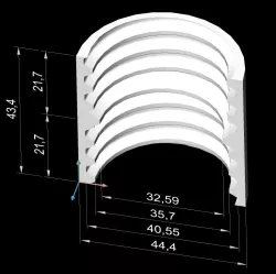 Connection sleeve for air intake pipes v. 2