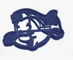 Cookie Cutter Flounder the little Mermaid Cookie Cutter The Little Mermaid