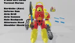 Custom 8 inch Fire Lords Tactical Marine