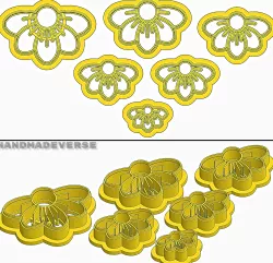 DAISY FLOWER EMBOSSING POLYMER CLAY CUTTER