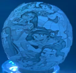 DISNEY PRINCESSES NIGHT LIGHT LITHOPHANE
