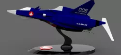 Display Stand for QF-3000E Ghost (Unmanned Fighter-Bomber) Scale 1/72