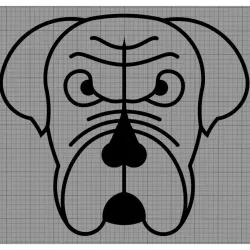 Dog wall lamp