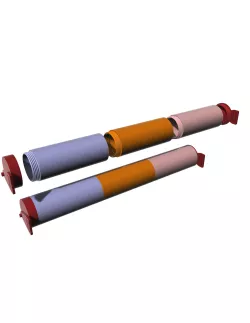 DRAWINGS HOLDER - THREADED PORTABLE STORAGE TUBE 112mm