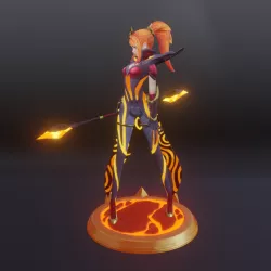 Elementalist Lux Magma League of Legends 3D print model