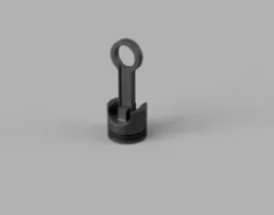 Engine Piston Keychain
