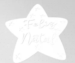 Estrela feliz Natal
