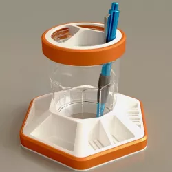 Factory desk organizer - pencil jar