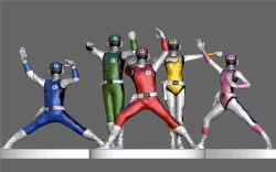 FLASHMAN STATUE Choushinsei FLASHMAN TV SHOW