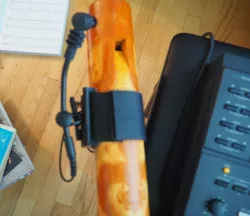 Fujara overtone flute microphone holder for APEX 565