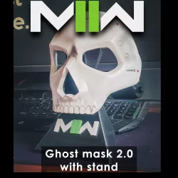 Ghost Mask 2.0 MW2 with stand