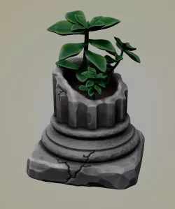 Greek column succulent pot