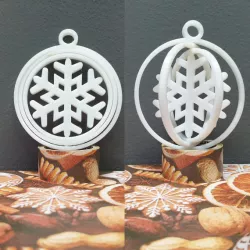 Gyroscopic Snowflake Ornament