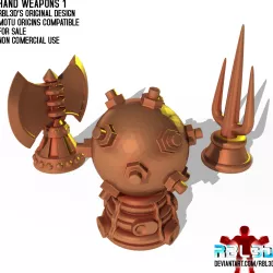 Hand Weapons 1 (Motu Origins compatible)