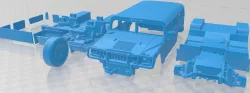 Hummer H1 Wagon Printable Car