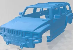 Hummer H3 2010 Printable Body Car