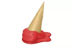 Ice cream on the floor