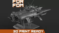 Immortal flying car for FDM printers 3D print model