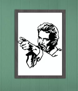 Johnny Hallyday Mural Decoration