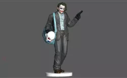 JOKER BANK ROBBER BATMAN DARK NIGHT DC STATUE MODEL