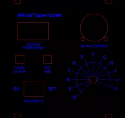 K40 Co2 Laser Front Panel