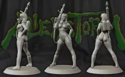 Karla Sega Alien Storm game 3d print figure