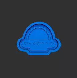 Kawaii Love Spaceship Shaker with Mold Making Housing