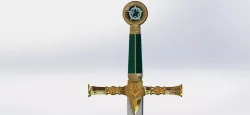Masonic Ceremony Sword-Ready 3D Print