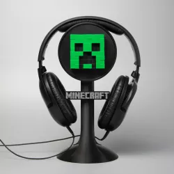 MINECRAFT HEADPHONE STAND HEADSET HOLDER GAMING DECORATION CREEPER