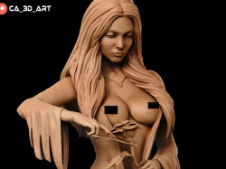 Morticia Addams NSFW 3D Print
