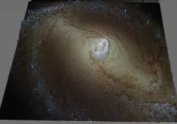 NGC 1433 Hubble deep sky object 3D software analysis