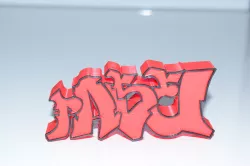 pase 3d printed graffiti