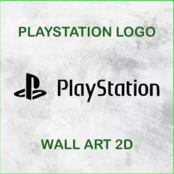 PLAYSTATION LOGO WALL ART 2D