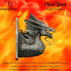 PRE-SUPPORTED Voshaz'imagog -Bringer of the Golden Dawn- The Gold Dragon
