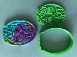 Princess/queen cat cookie cutter