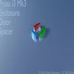 Prusa i3 Mk3 Enclosure Door Spacer