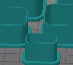 Rectangle (with rounded corners) clay cutter set