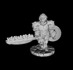 Red Sands Warrior with Flaming Sword