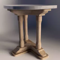 Roman style wall table