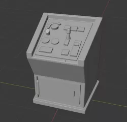 Sci-Fi Prop Miniature - Standing Control Panel Podium