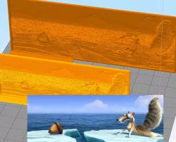 Scrat Ice Age - lithophane 200mm/270mm