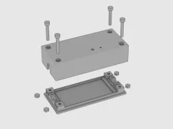Sonoff basic power cable "brick"  - enclosure with button