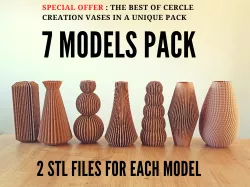 SPECIAL PACK : 7 VASE MODELS